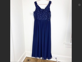 City Triangles Blue Size 22 Plus Size Ball gown on Queenly