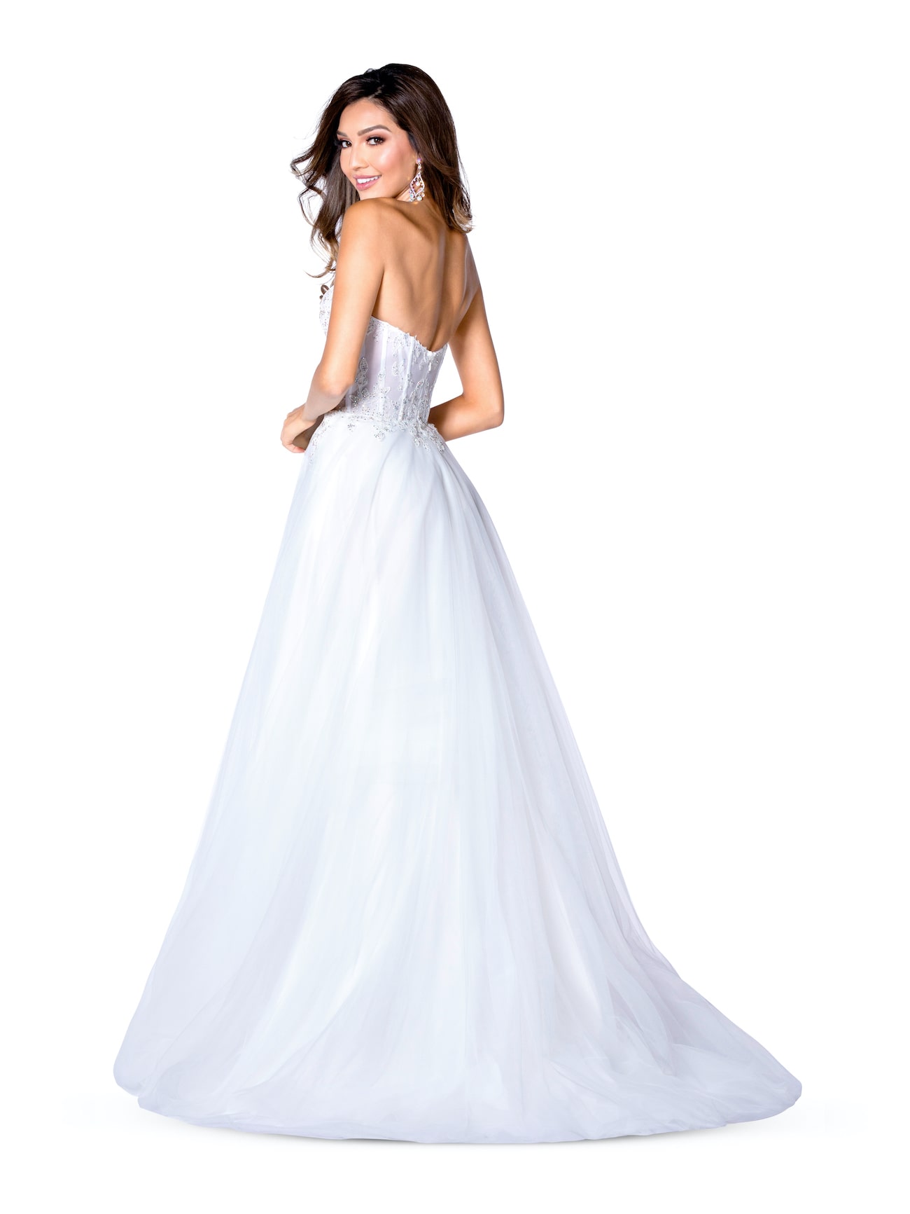 Vienna White Size 4 Backless A-line Dress on Queenly