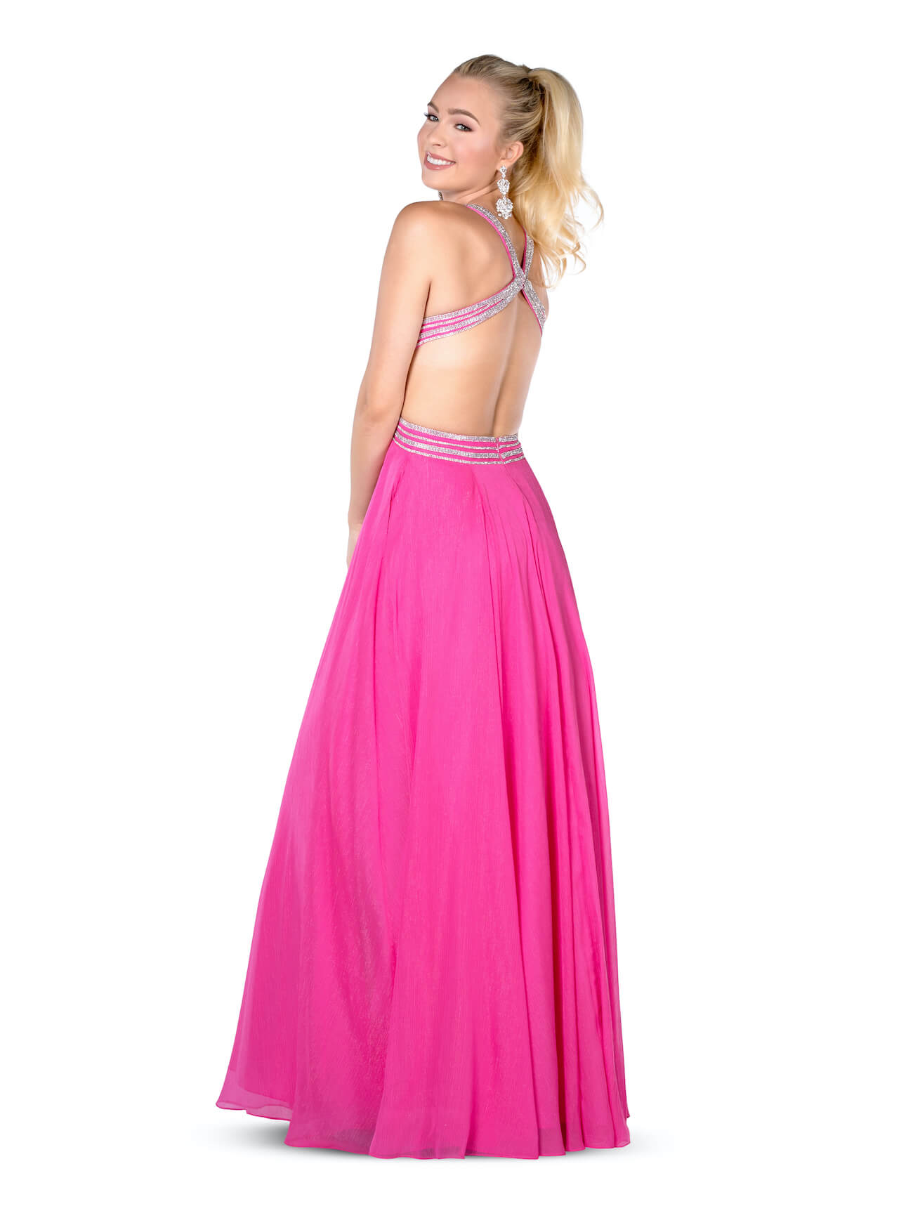 Vienna Pink Size 0 Backless A-line Dress on Queenly