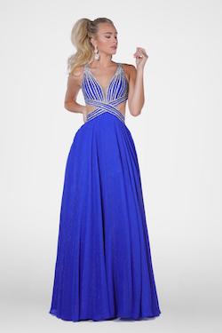 Vienna Blue Size 00 Backless A-line Dress on Queenly