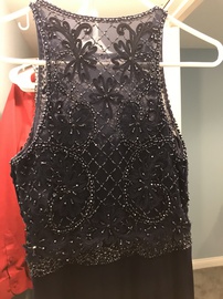Jovani Blue Size 2 Prom Side slit Dress on Queenly