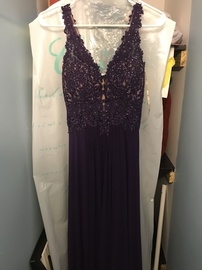 Purple Size 2 Straight Dress on Queenly