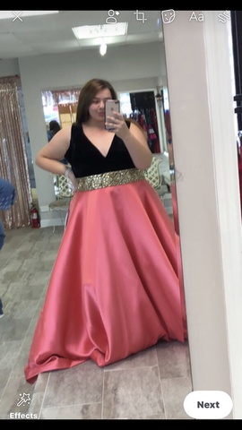 Mac Duggal Pink Size 26 Prom Plus Size Ball gown on Queenly