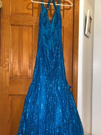 Blue Size 14 Mermaid Dress on Queenly