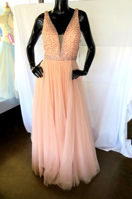 Sherri Hill Pink Size 4 A-line Dress on Queenly
