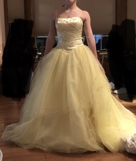 MoriLee Yellow Size 4 Prom Quinceanera Ball gown on Queenly