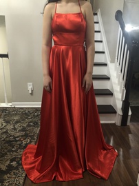 Sherri Hill Red Size 4 Silk Train Dress on Queenly