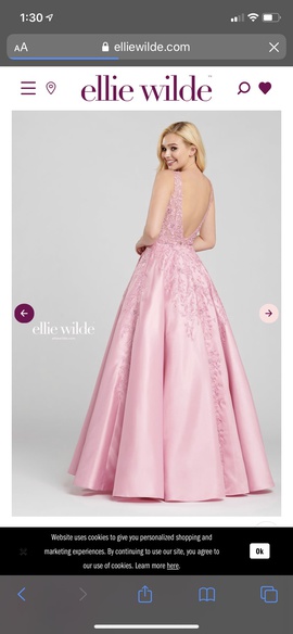 Ellie Wilde Pink Size 18 Plus Size Backless Ball gown on Queenly
