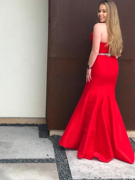 Jovani Red Size 0 Mermaid Dress on Queenly