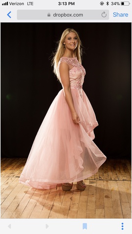 Sherri Hill Pink Size 4 Overskirt Homecoming Sheer Cocktail Dress on Queenly