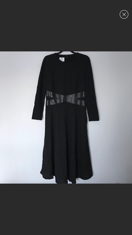 AKRIS punto Black Size 8 A-line Dress on Queenly