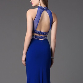 Faviana Royal Blue Size 2 Prom Backless Straight Dress on Queenly