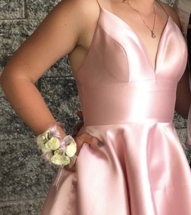 Sherri Hill Pink Size 6 Homecoming Pockets Straight Dress on Queenly