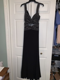 Faviana Black Size 10 Backless A-line Dress on Queenly