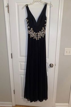 Jovani Black Size 2 Sequined Floor Length Pageant Straight Dress on Queenly