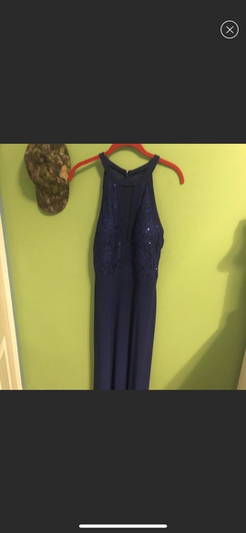 Blue Size 10 Straight Dress on Queenly