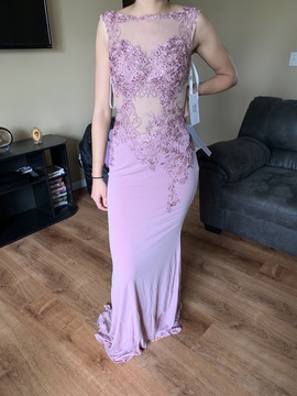 Jovani Purple Size 0 Medium Height Mermaid Dress on Queenly