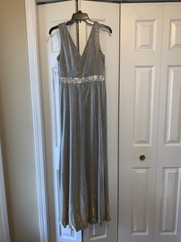 Camille La Vie Multicolor Size 6 Gold Medium Height Side slit Dress on Queenly