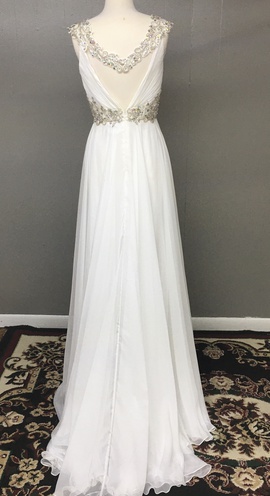 Mac Duggal White Size 2 Macduggal Side slit Dress on Queenly
