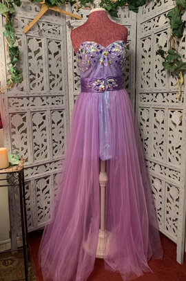 Party Time Formals Purple Size 12 Mini Short Height Tulle Ball gown on Queenly
