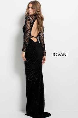 Jovani Black Tie Size 0 Floor Length 50 Off Straight Dress on Queenly