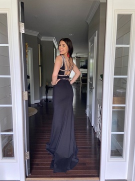 Sherri Hill Black Size 2 Prom Plunge Backless Cut Out A-line Dress on Queenly