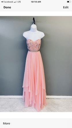 Sherri Hill Pink Size 4 Sweetheart A-line Dress on Queenly