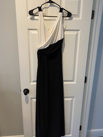 Ralph Lauren Black Size 6 Floor Length Jersey Side slit Dress on Queenly