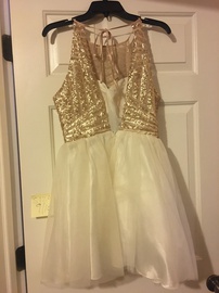 Gold Size 10 A-line Dress on Queenly