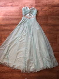 Blue Size 00 Straight Dress on Queenly