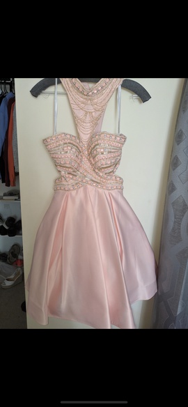 Rachel Allan Pink Size 2 Homecoming Appearance Beaded Top Cocktail Dress on Queenly