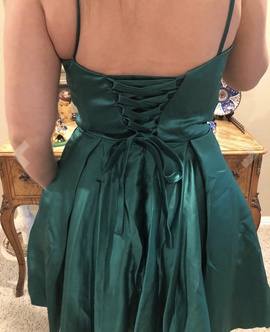 Sherri Hill Green Size 4 Homecoming A-line Dress on Queenly