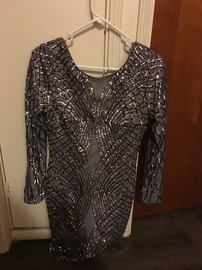 Silver Size 8 Cocktail Dress on Queenly