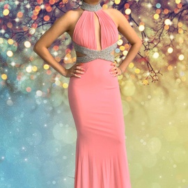 Jovani Pink Size 2 Backless Mermaid Dress on Queenly