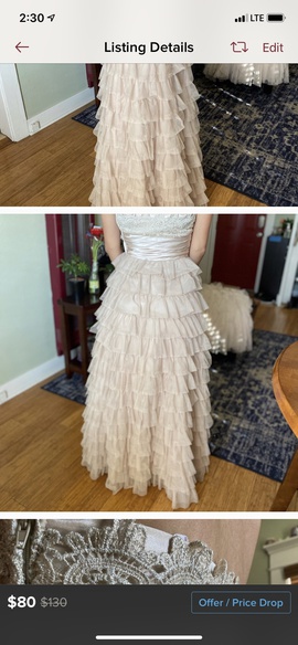 Windsor Nude Size 6 Tall Height Ball gown on Queenly