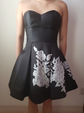 Jovani Black Size 0 Midi Homecoming Interview Cocktail Dress on Queenly