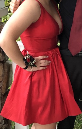 Sherri Hill Red Size 8 Homecoming Flare Cocktail Dress on Queenly