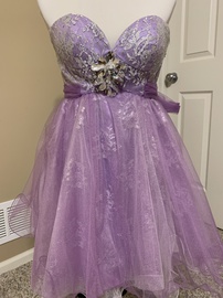 Sherri Hill Purple Size 4 Tall Height Cocktail Dress on Queenly