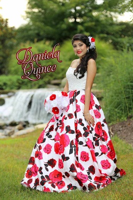 Rachel Allan Multicolor Size 0 Floral Quinceanera Short Height Ball gown on Queenly