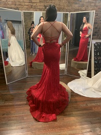Sherri Hill Red Size 0 Plunge Train Cocktail Dress on Queenly