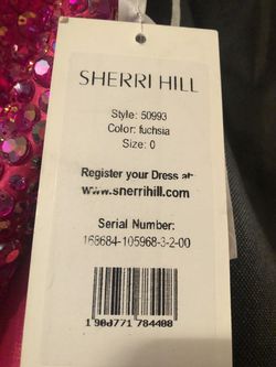 Sherri Hill Pink Size 0 Prom 50 Off Barbiecore Sequin Side slit Dress on Queenly