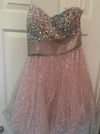 La Femme Pink Size 8 Sequined Pageant Summer Euphoria Cocktail Dress on Queenly