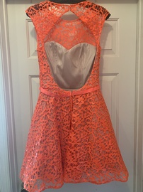 Jovani Orange Size 8 Tall Height Cocktail Dress on Queenly