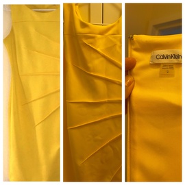 Calvin Klein Yellow Size 12 Interview Cocktail Dress on Queenly
