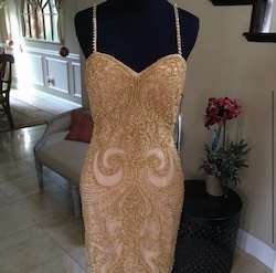 Sherri Hill Gold Size 2 Homecoming Mini Cocktail Dress on Queenly