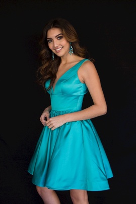 Style 6023 Vienna Green Size 6 Tall Height Cocktail Dress on Queenly