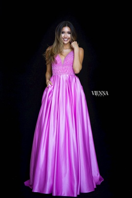 Style 7802 Vienna Purple Size 4 Tall Height Ball gown on Queenly