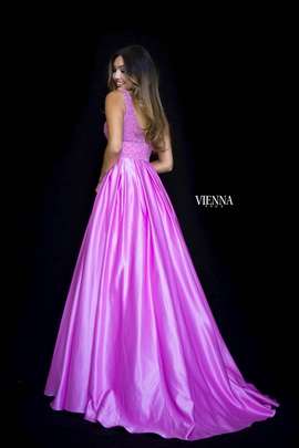 Style 7802 Vienna Purple Size 16 Backless Tall Height Ball gown on Queenly