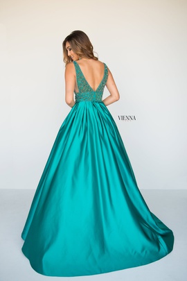 Style 7802 Vienna Green Size 00 Backless Tall Height Ball gown on Queenly