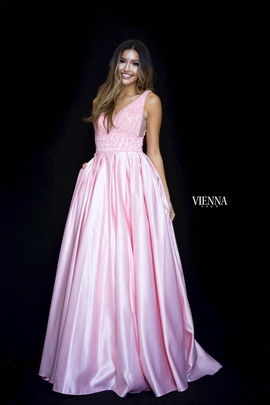Style 7802 Vienna Pink Size 16 Backless Tall Height Ball gown on Queenly